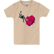 Детская футболка "Харли Квинн и разбитое сердце"