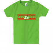 Детская футболка "JavaScript и олени"
