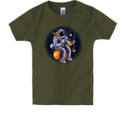 Детская футболка "Космическая рыбалка"