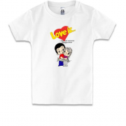 Детская футболка "Love is"