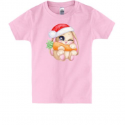 Дитяча футболка "Новорічний зайченя"