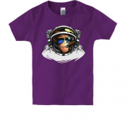 Детская футболка "Обезьяна - космонавт"