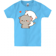 Детская футболка "Пара котиков"