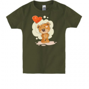 Детская футболка "Плюшевый мишка с шариком"