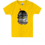 Детская футболка "Призрак с шапкой-бомбой"