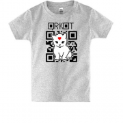 Детская футболка "QR кот"