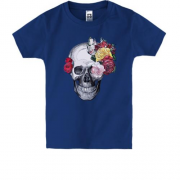Дитяча футболка "Троянди з черепа"