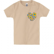 Детская футболка "Сердце из цветов" (2)