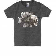 Детская футболка "Скелет рыбы"