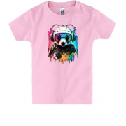 Детская футболка "Техно панда"