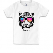 Детская футболка "Тигр в очках"