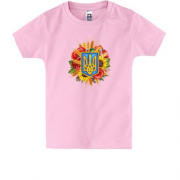 Детская футболка "Тризубы и цветы" (2)