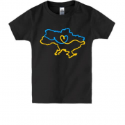 Дитяча футболка "Україна з любов'ю"