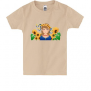 Дитяча футболка "Українське дівчисько"