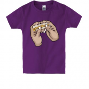 Детская футболка "смайлики вместо табака"