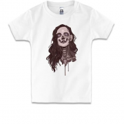 Дитяча футболка girl makeup skull