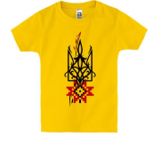 Дитяча футболка з арнаментом "Герб України"