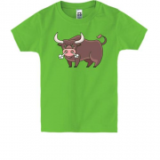 Детская футболка с быком
