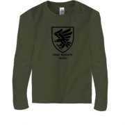 Детская футболка с длинным рукавом 95-я десантно-штурмовая бригада "Сила, Отвага, Честь!"