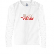 Детская футболка с длинным рукавом Be My Valentine (Вышивка)