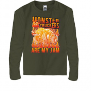 Детская футболка с длинным рукавом Monster Truckers