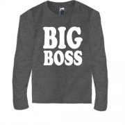 Детская футболка с длинным рукавом для начальника "Big boss"
