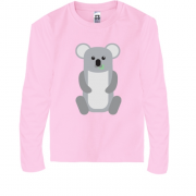 Детская футболка с длинным рукавом с коалой