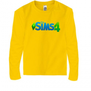 Детская футболка с длинным рукавом с логотипом Sims 4