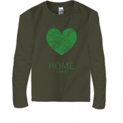 Детская футболка с длинным рукавом с сердцем "Home Сумы"