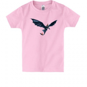 Детская футболка с дракончиком и всадником