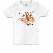 Детская футболка с животными с фермы