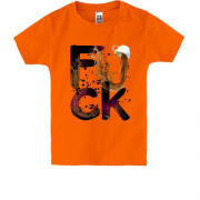 Детская футболка с кофе "fuck"