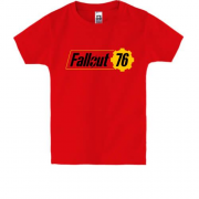 Детская футболка с логотипом Fallout 76