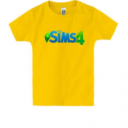 Детская футболка с логотипом Sims 4