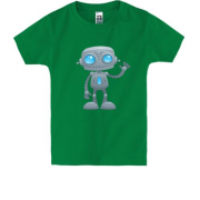 Детская футболка с маленьким роботом "Hello"