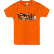 Детская футболка с надписью Happy Halloween (2)