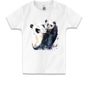 Дитяча футболка з пандами Сім'я