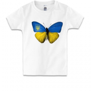 Детская футболка с патриотической бабочкой