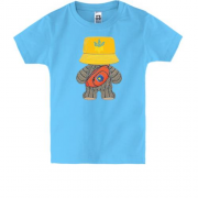 Дитяча футболка з патріотичним медвежонком