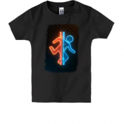 Детская футболка с постером к игре Portal