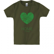 Детская футболка с сердцем "Home Сумы"
