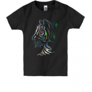 Детская футболка с силуэтом тигра (Н)