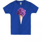 Детская футболка с цветочным мороженым