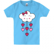 Детская футболка с влюбленным облачком