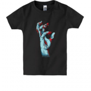 Детская футболка з Рукою в крові "Повстання зомбі"