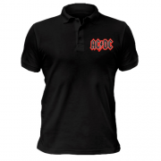 Чоловіча футболка-поло AC/DC (red logo)