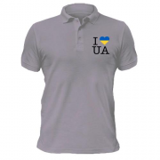 Чоловіча футболка-поло "I ♥ UA"