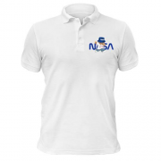 Чоловіча футболка-поло з ведмедиком "NASA"
