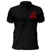 Чоловіча футболка-поло з написом "I AM SWAG"