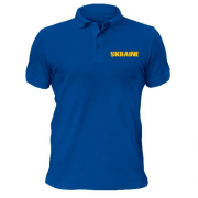 Чоловіча футболка-поло з пташкою "Ukraine"